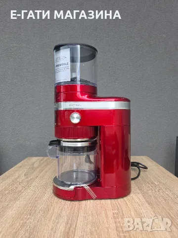 Кафемелачка KitchenAid Artisan Burr Grinder, червена (Candy Apple Red), снимка 2 - Кафемашини - 55340283