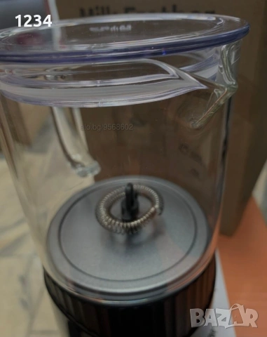 Уред за Млечна Пяна / Пенообразувател за Мляко / Електрически Уред за Фрапе и Капучино, снимка 4 - Друга електроника - 54159691