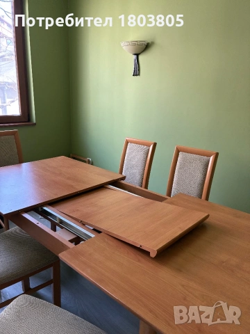 Мебели за обзавеждане на дневна/хол и трапезна маса със столове, снимка 3 - Секции и витрини - 53995599