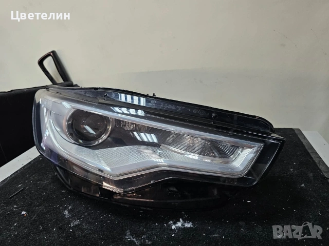 Десен фар за Audi A6 C7 Xenon desen far farove ауди а6 ц7, снимка 2 - Части - 54487721