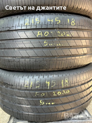 Гуми 215/45/18 Bridgestone , снимка 2 - Гуми и джанти - 54928305