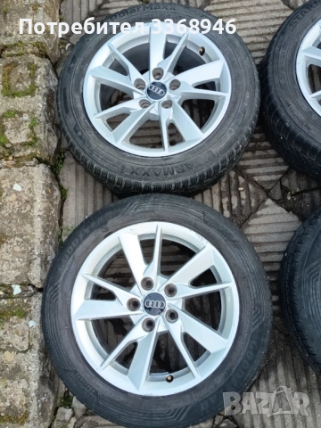 Комплект джанти Audi с гуми 16" 5х112 , снимка 5 - Гуми и джанти - 54795679