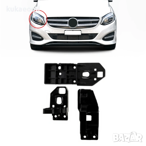 Комплект щипки за захващане на фар Mercedes CLA-Class C117, снимка 3 - Части - 54191483