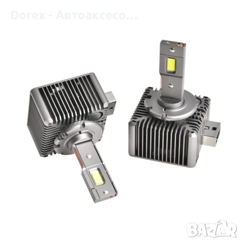 Комплект от 2 броя LED диодни крушки D1S за xenon 12-24V 10000lm Canbus без грешки, снимка 2 - Аксесоари и консумативи - 54565415