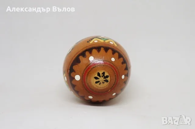 Старо Дървено Яйце Украса Великден Пасха Българско Православно Традиционно, снимка 5 - Декорация за дома - 55543662
