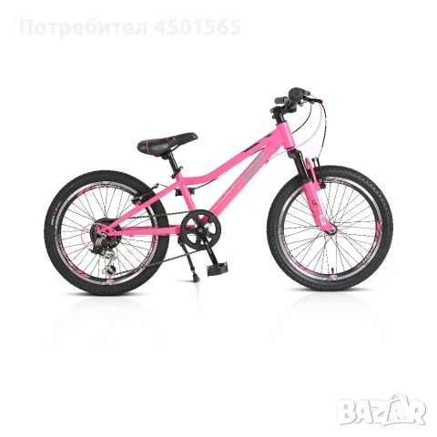 Велосипед със скорости 20" Tucana розов , снимка 2 - Детски велосипеди, триколки и коли - 54779014