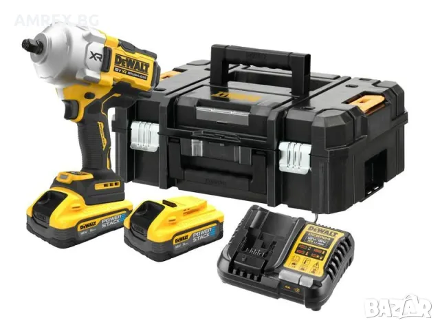 Акумулаторен ударен гайковерт DeWALT 18V – 1626 Nm, 2x5Ah