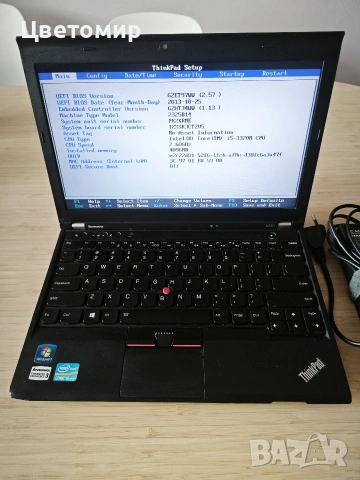 лаптоп Lenovo ThinkPad X230 i5-3320m/4GB/160GB/ 12.5"/ Батерия ОК/ Клавиатура с подсветка 