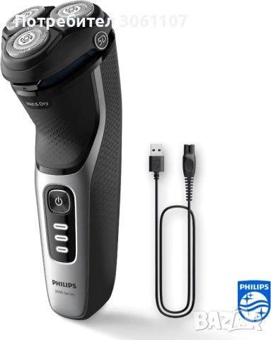Електрическа безжична самобръсначка Philips серия 3000 за мокро и сухо бръснене SkinProtect S3241, снимка 2 - Други - 54520576