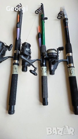 Стари Рибарски Въдици, Спининги, Пръчки  с машинки, макари. , снимка 2 - Въдици - 54322636