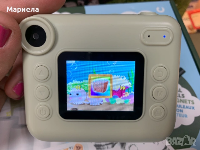 Детски фотоапарат с принтер / Моментен печат и Игри