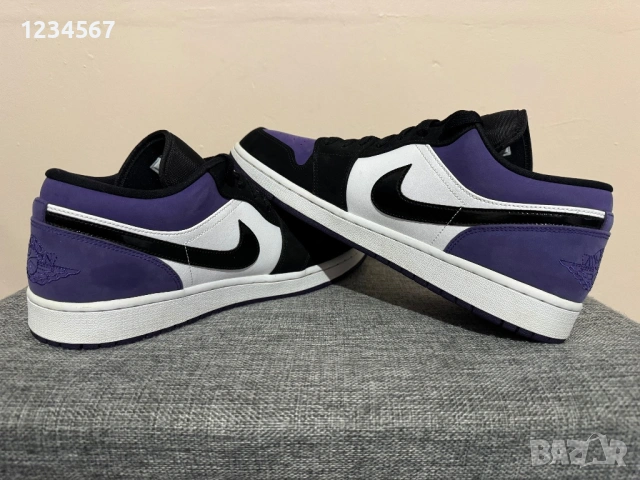 JordanAir Jordan 1 Low 'Court Purple', снимка 5 - Маратонки - 54184729