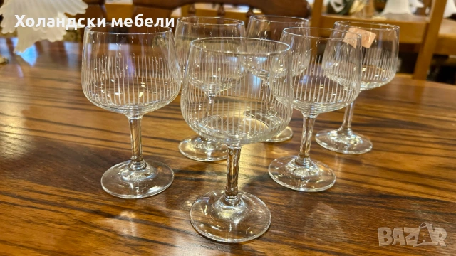 Кристални чаши, снимка 3 - Чаши - 54701730