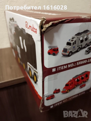 Голям пожарен автовоз със звук и светлина с 3 камиона и 1 хеликоптер., снимка 18 - Коли, камиони, мотори, писти - 44110271