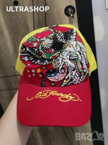 Ed Hardy Шапка с козирка, снимка 2 - Шапки - 54839006
