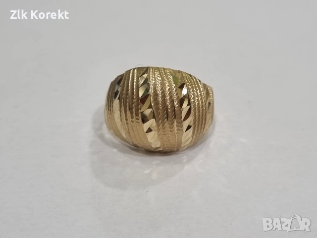 Дамски златен пръстен 1.77 гр., снимка 8 - Пръстени - 55013817
