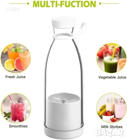 НОВИ! Преносим USB блендер за пресни плодове 420мл, снимка 3 - Блендери - 54144348