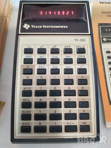 Ретро калкулатор Texas Instruments TI-30, снимка 3 - Друга електроника - 54989752