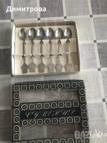 Комплект лъжички за кафе /чай/, вилички, снимка 3 - Прибори за хранене, готвене и сервиране - 32755961