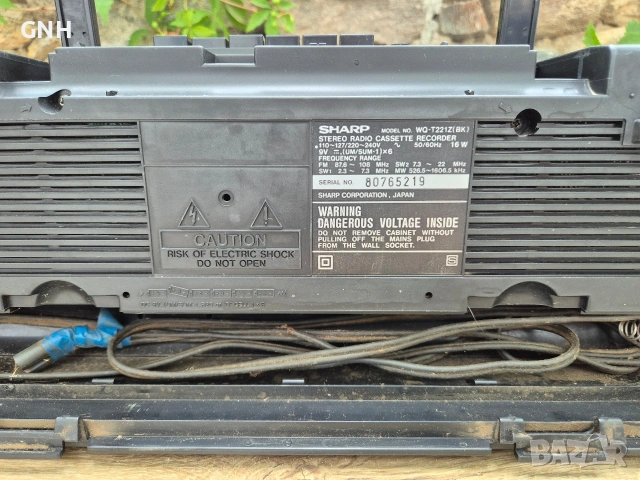 Радиокасетофон Sharp WQ-T221Z(BK), снимка 8 - Радиокасетофони, транзистори - 55191011