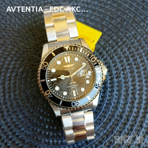 Часовник Invicta ProDriver, 100m, Seiko Caliber/Hattori/TMI C32 кварц, корона на винт, черен, снимка 6 - Мъжки - 54582346