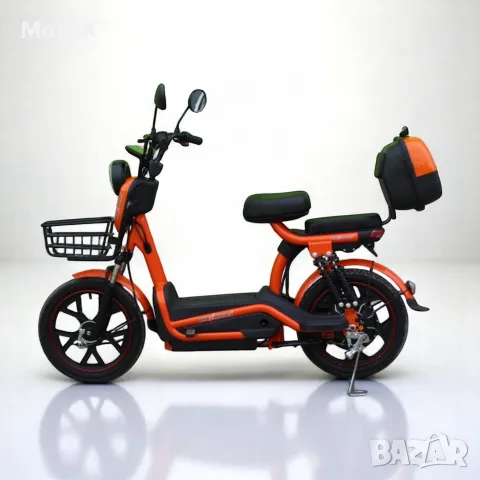 Електрически двуместен скутер – велосипед  със 18″ гуми, 750W, 48V/20Ah, снимка 9 - Мотоциклети и мототехника - 55376575