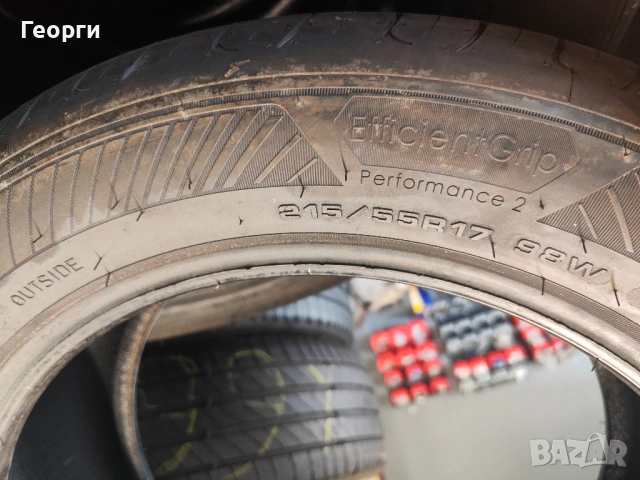 4бр.летни гуми 215/55/17 Goodyear, снимка 6 - Гуми и джанти - 54394147