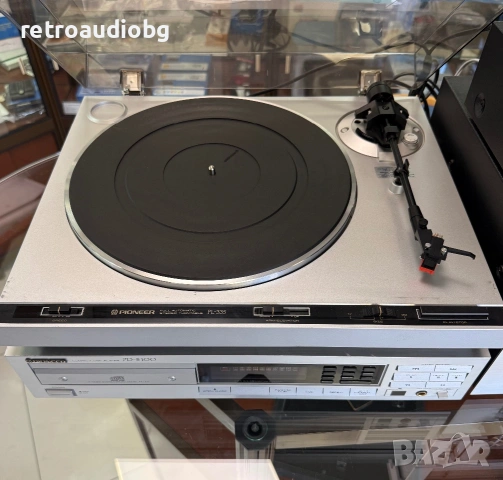 🔈ТОП ретро аудио сет PIONEER синя серия - усилвател, тунер, дек, таймер CD плеър, грамофон🔈, снимка 5 - Аудиосистеми - 55260639