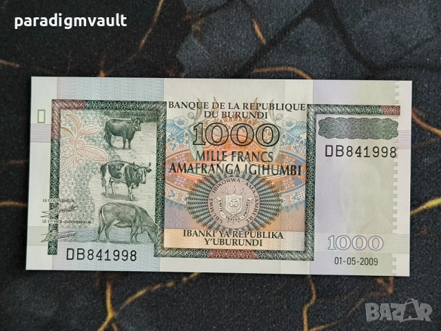Банкнота - Бурунди - 1000 франка UNC | 2009г.