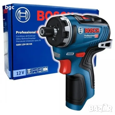 Акумулаторен винтоверт Bosch GSR 12V-35 HX, 12V, SOLO 06019J9103 - 24 месеца гаранция