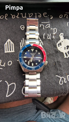 Seiko 5 sport pepsi automatic 4r36-07g0 часовник , снимка 4 - Мъжки - 54981606