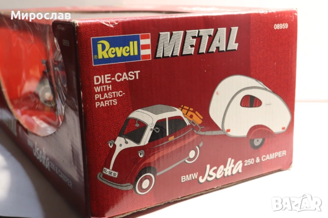 REVELL 1/18 BMW ISETTA CAMPER КЕМПЕР КАРАВАНА МОДЕЛ КОЛИЧКА, снимка 8 - Колекции - 54484745
