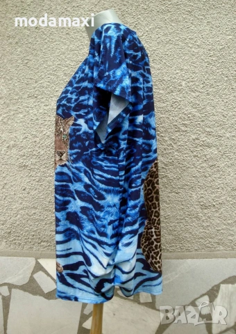 3XL Нова блуза с леопард , снимка 5 - Туники - 55126948
