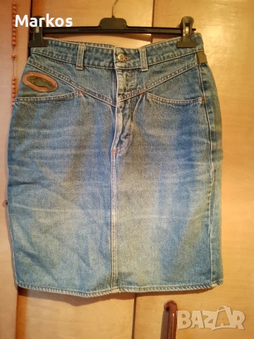 Страхотна дамска дънкова пола Cotton's Industries - Made in Italy (Размер 42) , снимка 2 - Други - 55179609