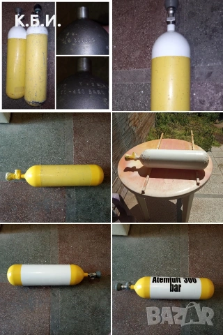 Продавам желязна бутилка Dräger - 1 брой - 6L - 300 BAR - АТМОСФЕРИ работно налягане, снимка 7 - Въздушно оръжие - 54425282