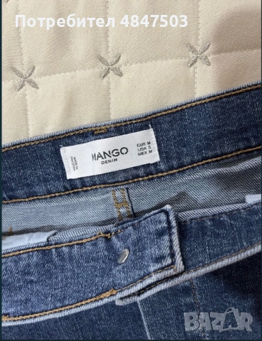 Синя дънкова пола Mango, снимка 3 - Поли - 54784686