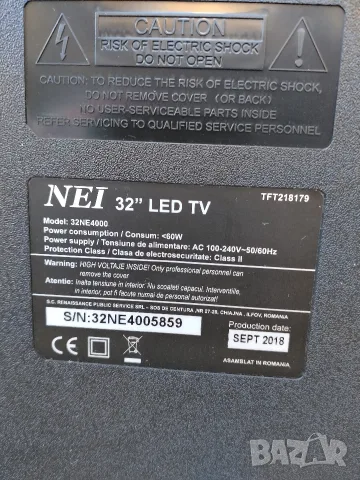 Продавам телевизор NEI 32" LED TV – модел 32NE4000 Употребяван телевизор в добро състояние, продава, снимка 2 - Телевизори - 55304249