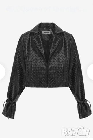 Черно късо яке на Maniere De Voir, снимка 2 - Якета - 54601009
