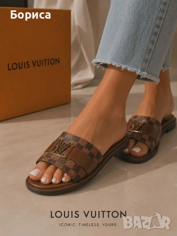 Дамски чехли LV 💥 , снимка 9 - Чехли - 55133046