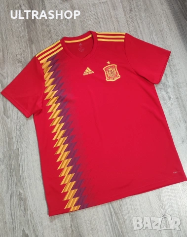Adidas Spain XL Фланелка на Испания XL в отлично състояние, снимка 2 - Тениски - 54569150