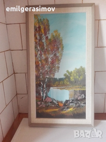 Две маслени картини и красив гоблен., снимка 8 - Картини - 54238495