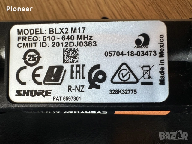 shure blx4/blx2 m17, снимка 3 - Микрофони - 55162098