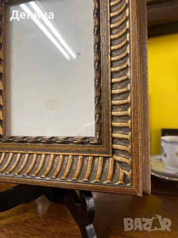 Дървена рамка за спомени♥️ Има едно малко нараняване, което се вижда на повечето снимки и се намира , снимка 6 - Други - 54141946