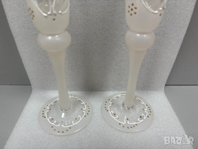 Сватбени Ритуални Чаши-ръчно рисувани от 1989 год., снимка 10 - Чаши - 54087694