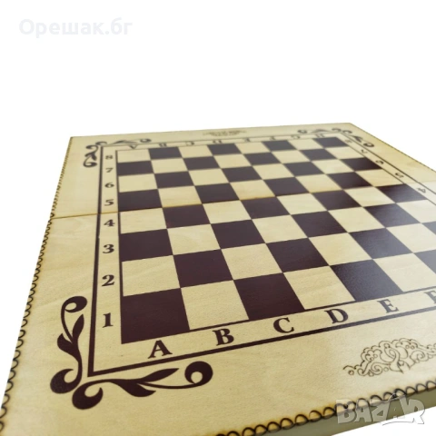 КУТИЯ ЗА ШАХ ТАБЛА БУК ПИРОГРАФ 48/ 48, снимка 7 - Шах и табла - 54711318