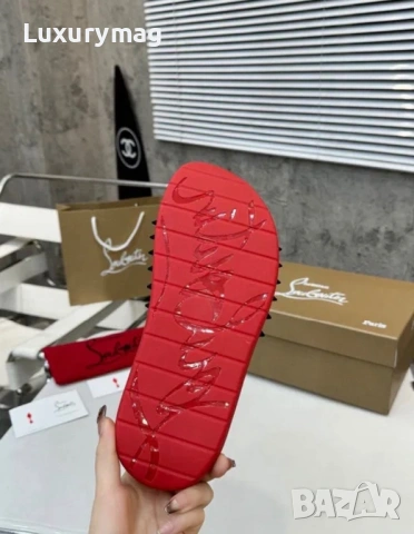 Чехли Christian Louboutin 43 44, снимка 5 - Мъжки чехли - 54511356