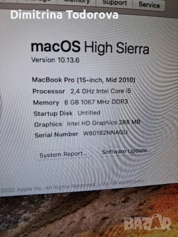 MacBook Pro i5 Seriq , снимка 2 - Лаптопи за дома - 55389029