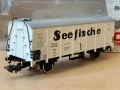 Товарен вагон PIKO 54540 Seefischkühlwagen HO влак, влакче, снимка 6
