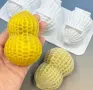 3D 3 Фъстъка Фъстък плодов десерт мус шоколад сладкиш силиконов молд формакорпусни десерти, снимка 4
