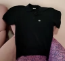 Оригинална черна блуза с яка LACOSTE – Чисто нова, Размер M / Поло тениска, снимка 2